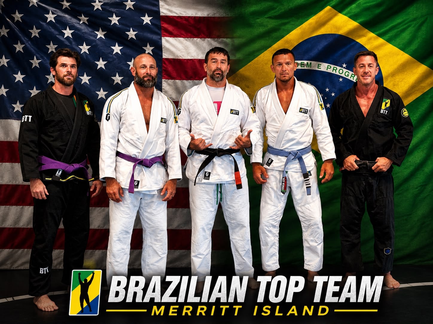 The Brazilian Top Team Merritt Island coaching staff