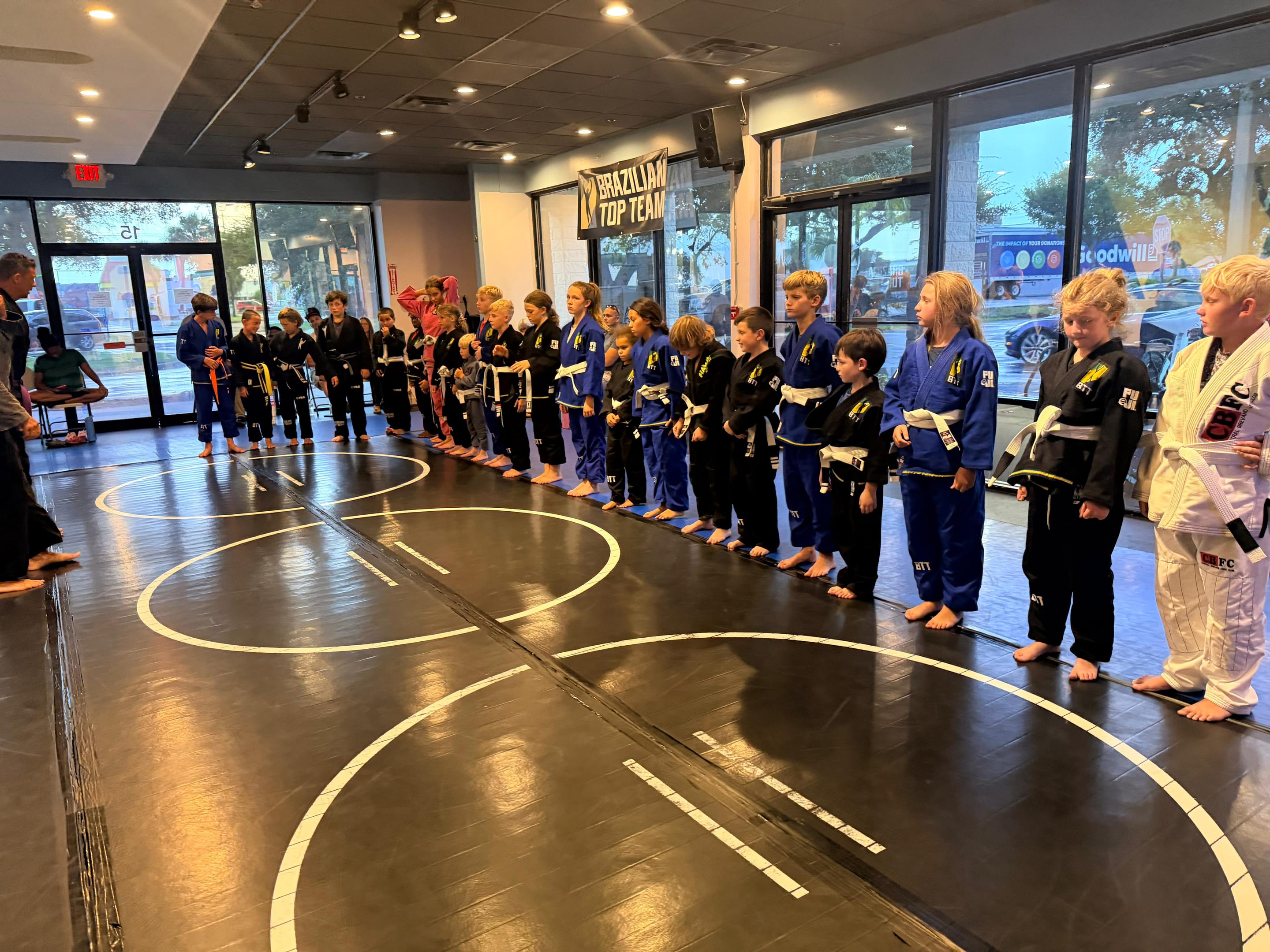 The kids class in their gis