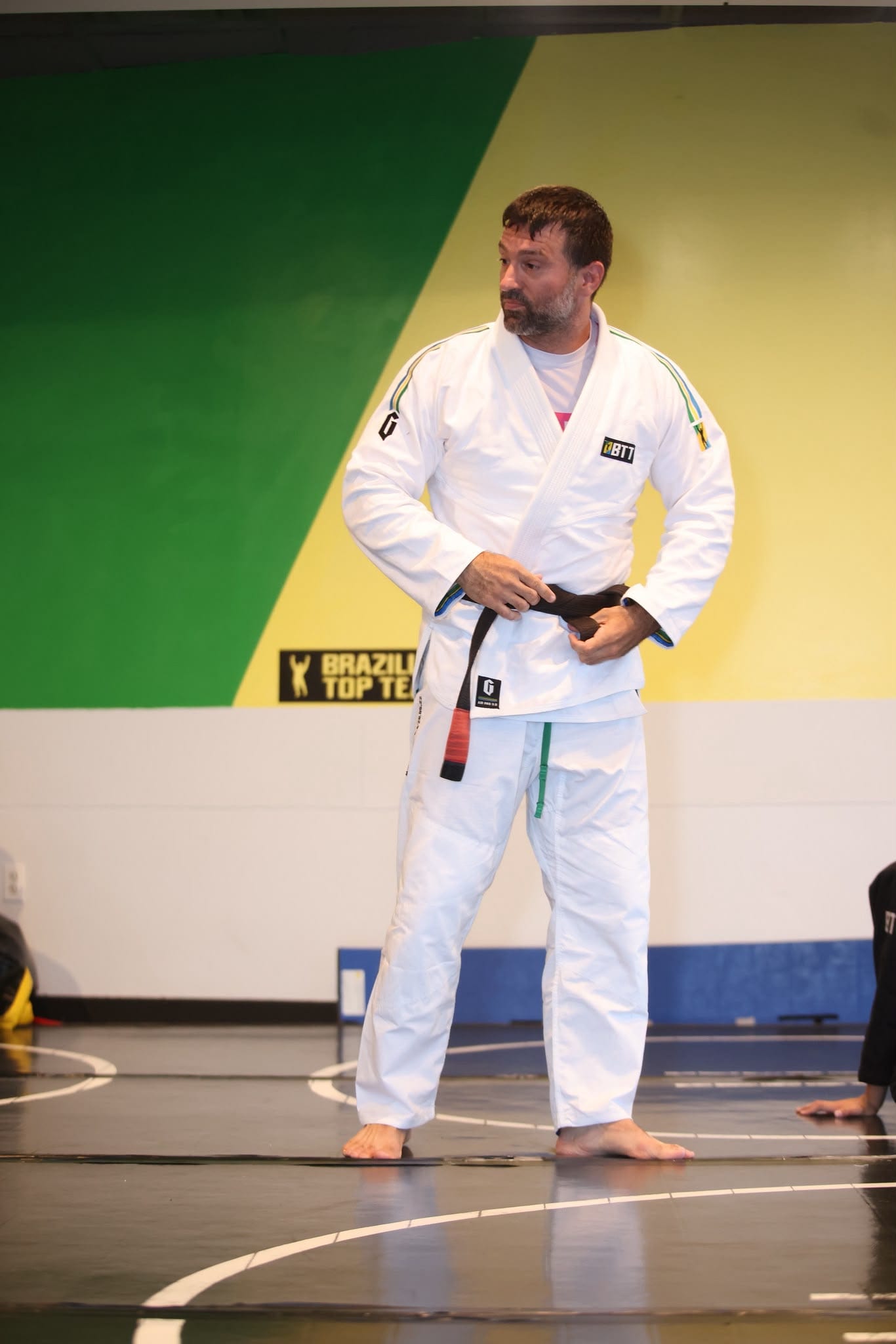 Professor Marshall Kemper on the mats
