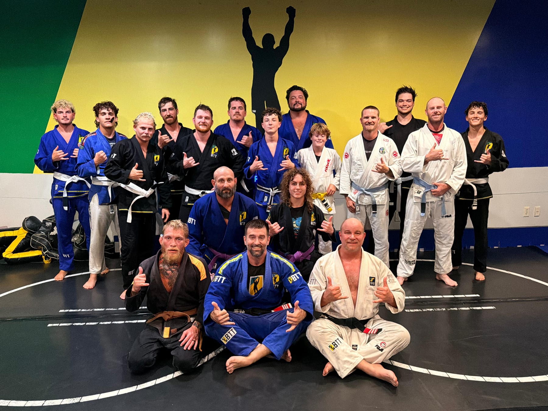 The team after training
