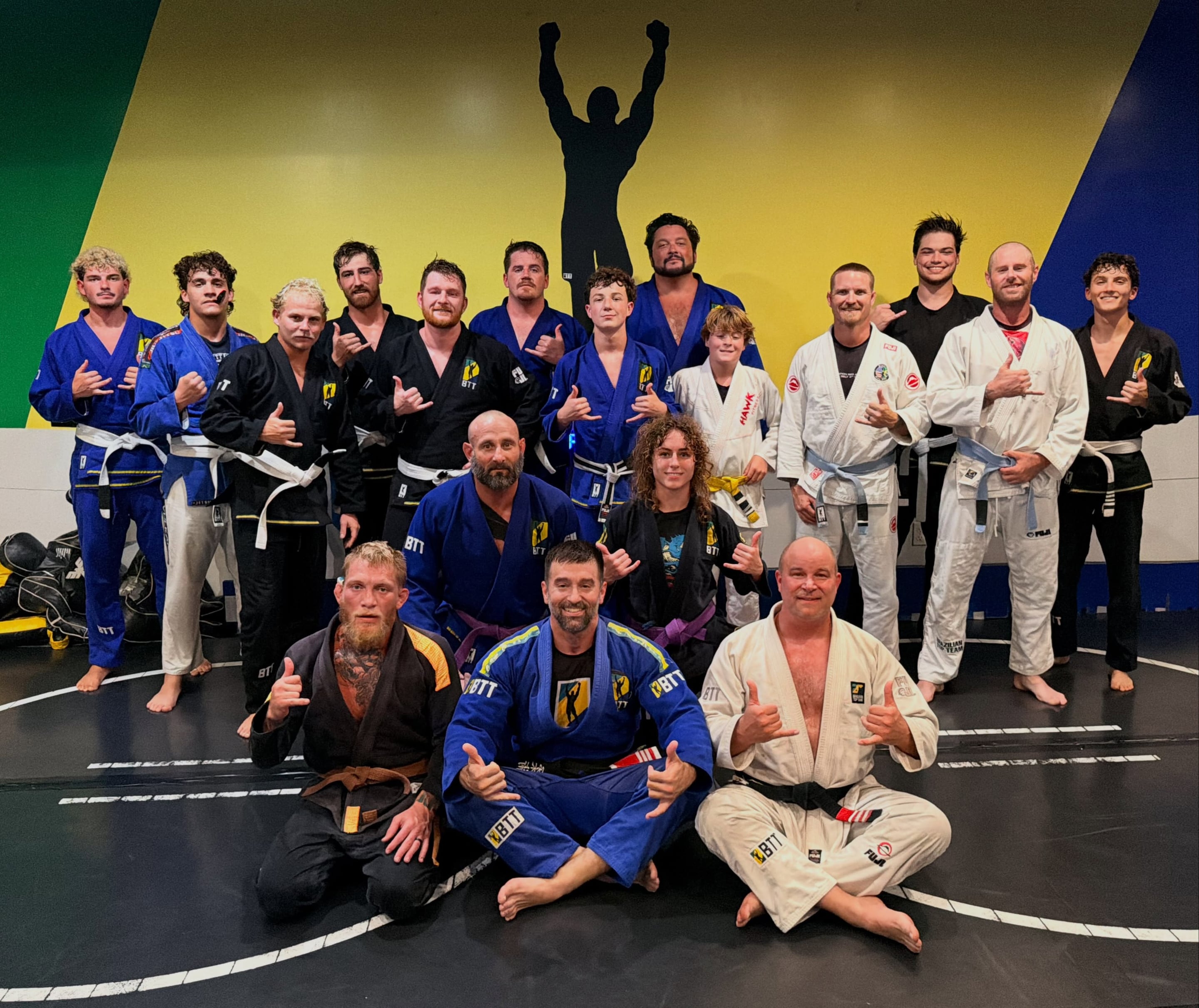 The whole team together after training at Brazilian Top Team Merritt Island