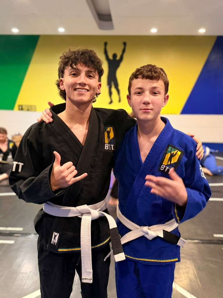 Two teenage students at the academy